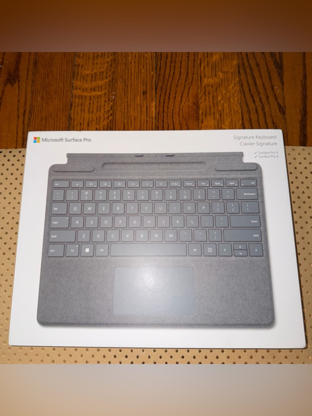 Microsoft Surface Pro Signature Keyboard Alcantara, Surface Pro X & 8 - Ice Blue